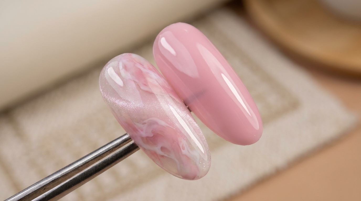 에이코 에사카 아세테이트 스타일 젤 네일 — 단계별 가이드
